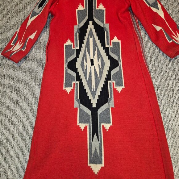 Vintage Chimayo Ortega's Weaving Long Coat - Picture 10 of 13